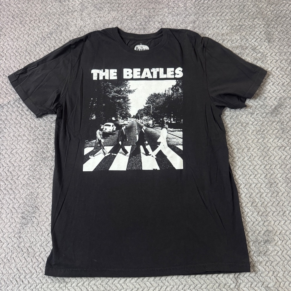 The Beatles Black Abbey Road T-Shirt